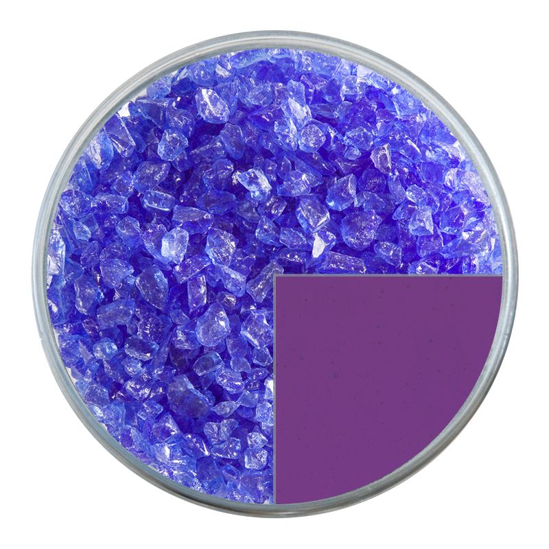 Bullseye Glass Frit: Violet Striker Transparent Coarse 1234.03 - Warm Glass