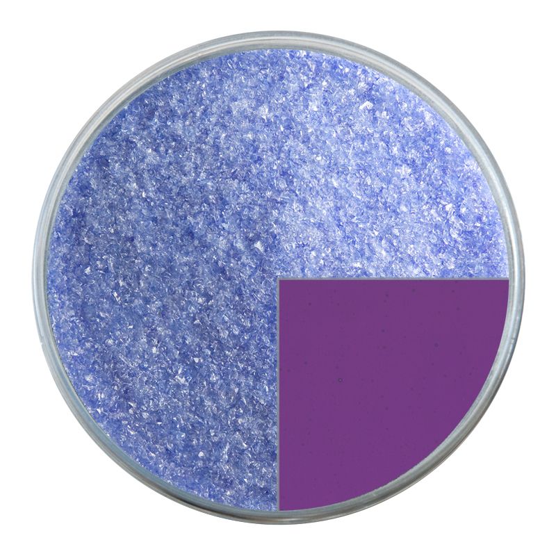Bullseye Glass Frit: Violet Striker Transparent Fine 1234.01 - Warm Glass