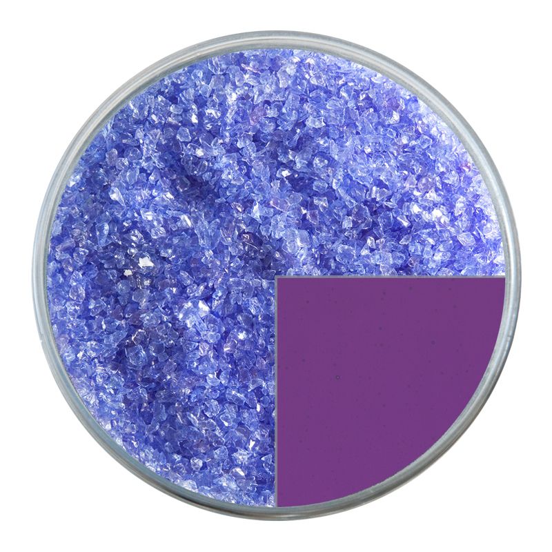 Bullseye Glass Frit: Violet Striker Transparent Medium 1234.02 - Warm Glass