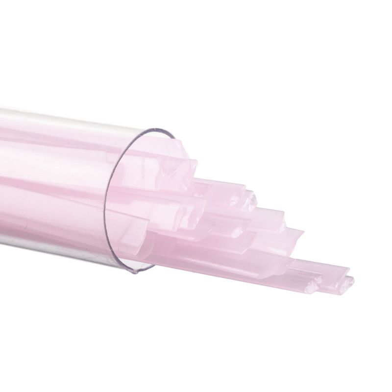 Bullseye Glass Ribbons: Petal Pink Opal 0421 - Warm Glass