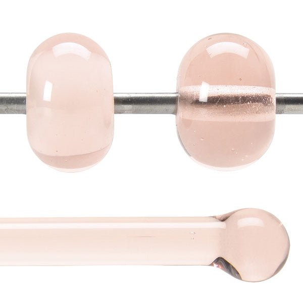 Bullseye Glass Rod: Coral Orange Tint 1834 - Warm Glass