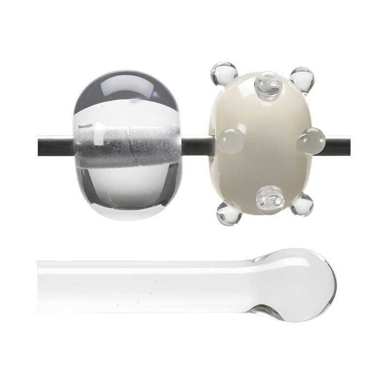 Bullseye Glass Rod: Crystal Clear Transparent 1401 - Warm Glass