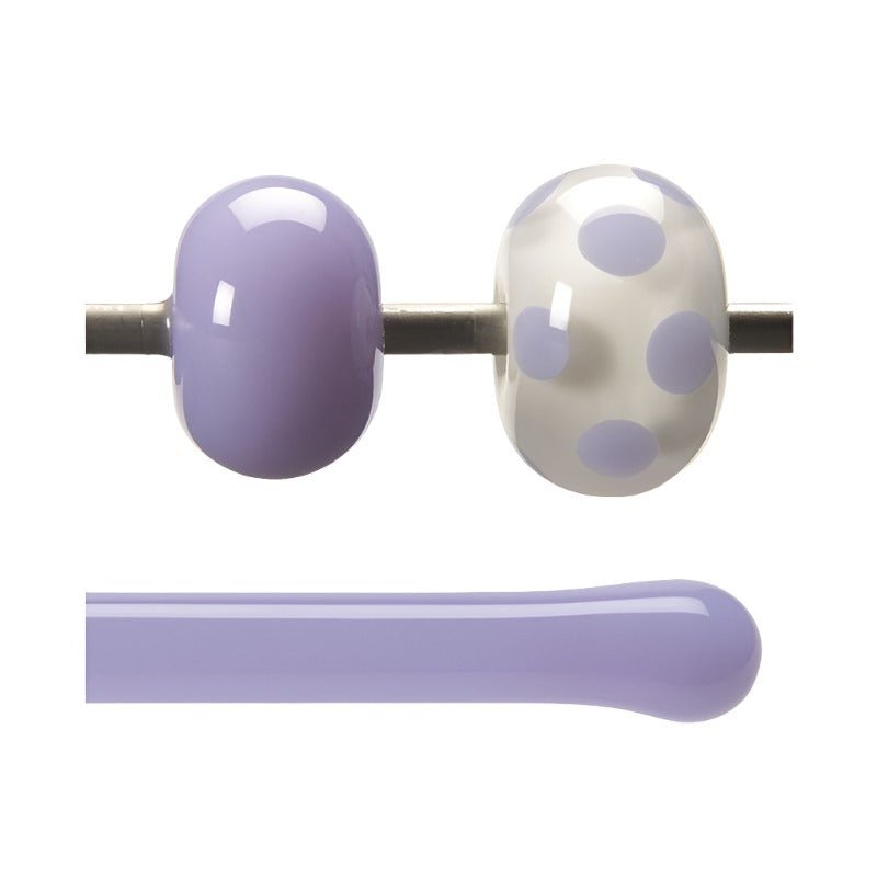 Bullseye Glass Rod: Neo Lavender Shift Opal 0142 - Warm Glass