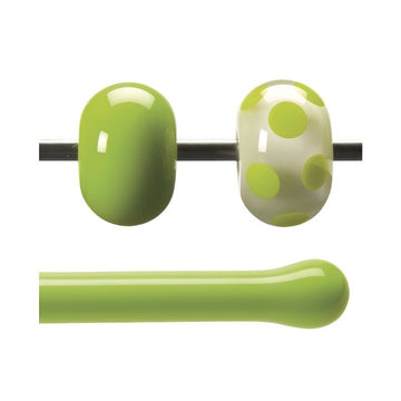 Bullseye Glass Rod: Spring Green Opal 0126 - Warm Glass