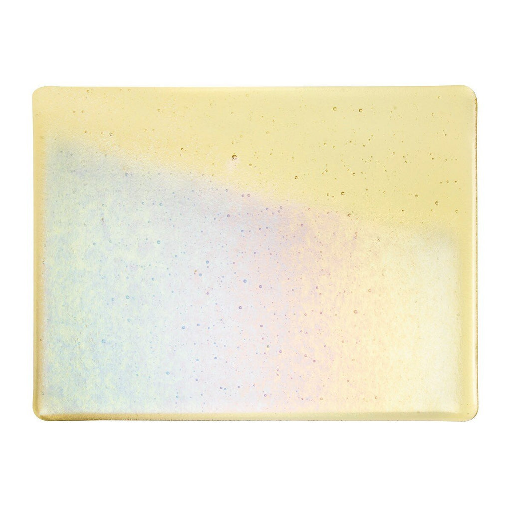 Bullseye Irid Glass: 3mm Rainbow on Light Amber 1437.31 - Warm Glass