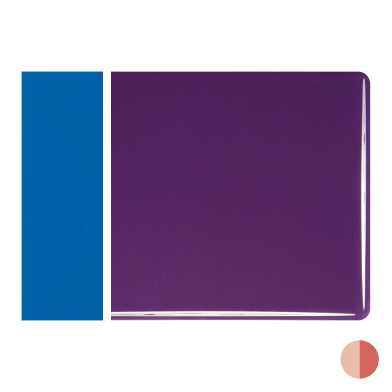 Bullseye Sheet Glass: 2mm Gold Purple Opal Striker 0334.50 - Warm Glass