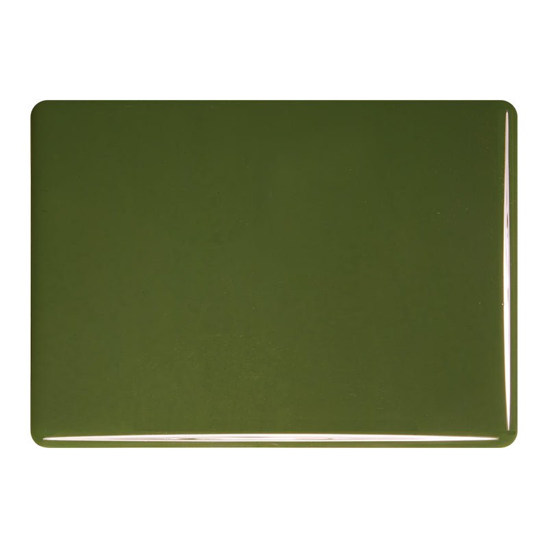 Bullseye Sheet Glass: 2mm Moss Green Opal 0241.50 - Warm Glass