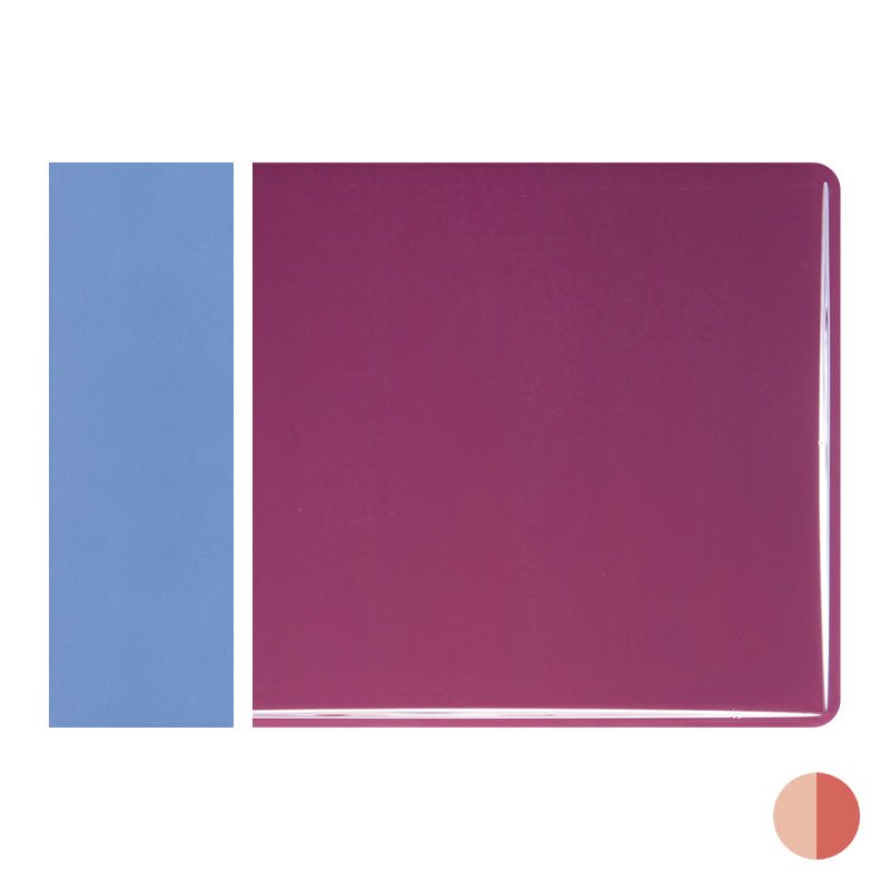 Bullseye Sheet Glass: 2mm Plum Opal Striker 0332.50 - Warm Glass