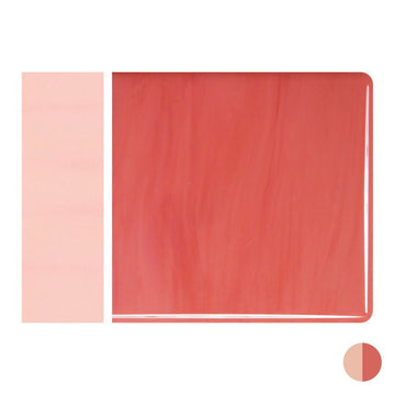Bullseye Sheet Glass: 2mm Salmon Pink Opal Striker 0305.50 - Warm Glass