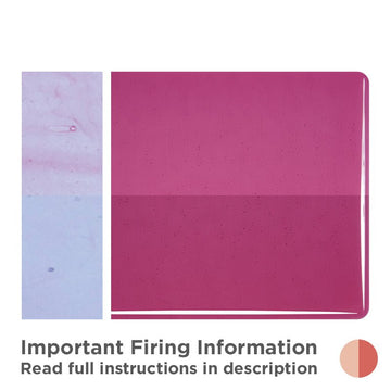 Bullseye Sheet Glass: 3mm Fuchsia Striker 1332.30 - Warm Glass