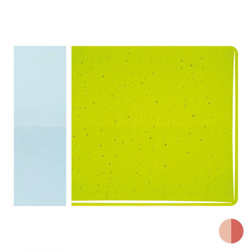 Bullseye Sheet Glass: 3mm Lemon Lime Green Transparent 1422.30 - Warm Glass
