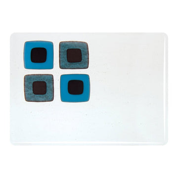 Bullseye Sheet Glass: 3mm Reactive Ice Clear 1009.30 - Warm Glass