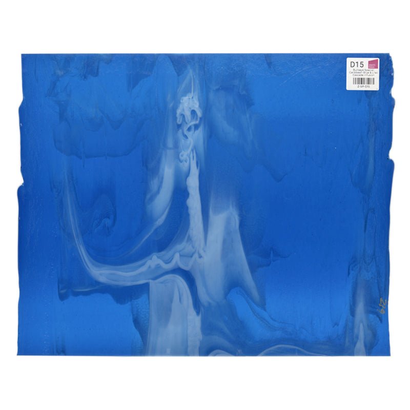 Bullseye Special: Caribbean Blue & Lilac Cascade Infusion - Warm Glass