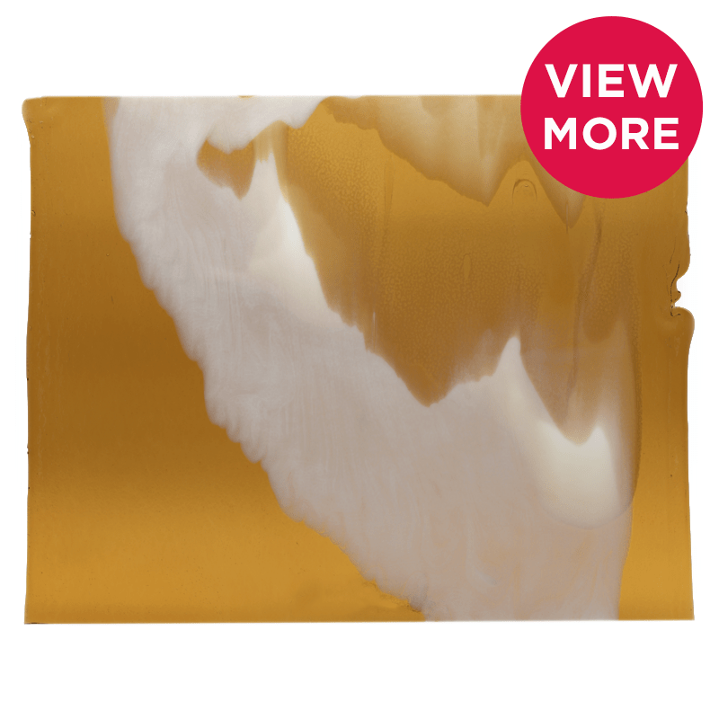 Bullseye Special: Dark Amber & White Infusion - Warm Glass