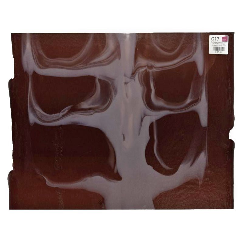 Bullseye Special: Deep Plum & Lavender Infusion - BOTTOM - Warm Glass