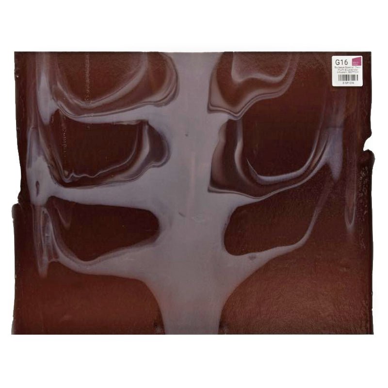 Bullseye Special: Deep Plum & Lavender Infusion - BOTTOM - Warm Glass