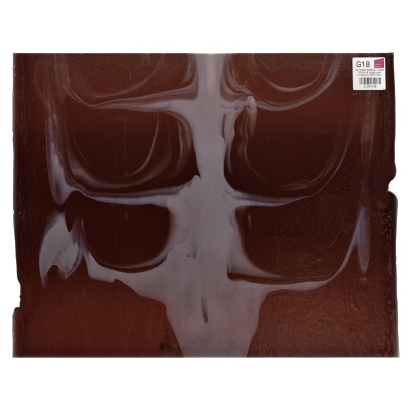 Bullseye Special: Deep Plum & Lavender Infusion - BOTTOM - Warm Glass