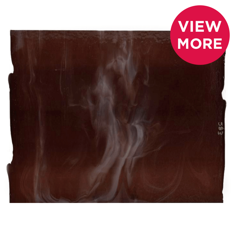 Bullseye Special: Deep Plum & Lavender Infusion - TOP - Warm Glass