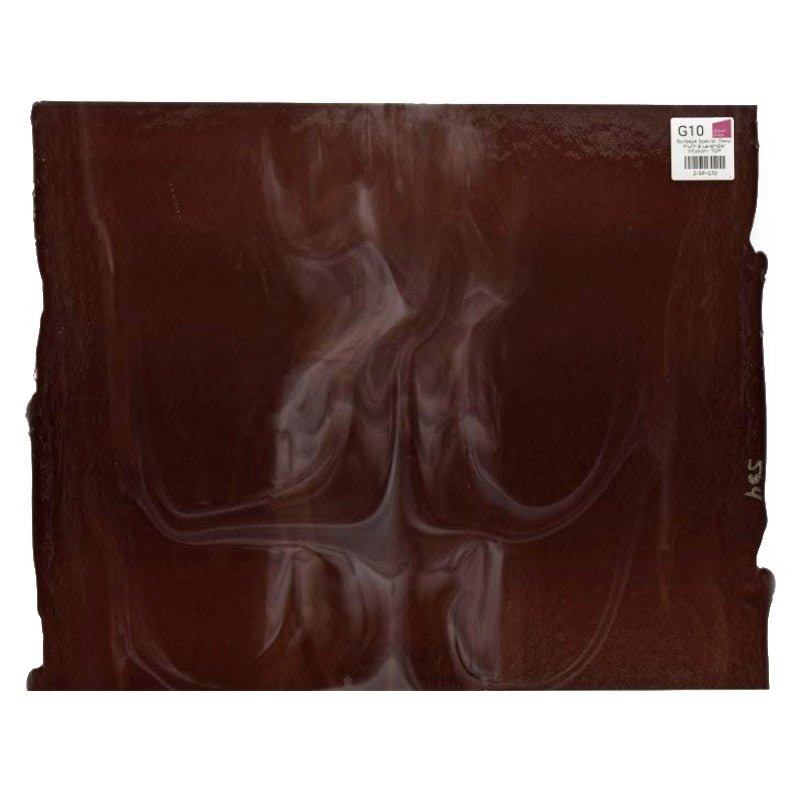 Bullseye Special: Deep Plum & Lavender Infusion - TOP - Warm Glass