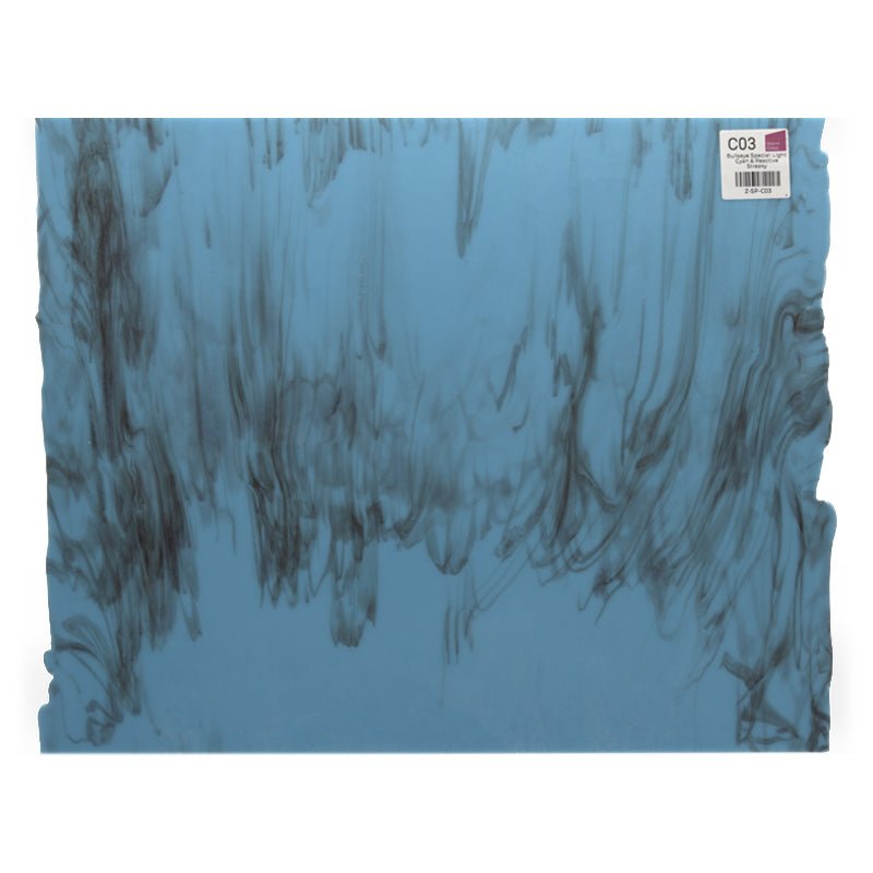 Bullseye Special: Light Cyan & Reactive Streaky - Warm Glass