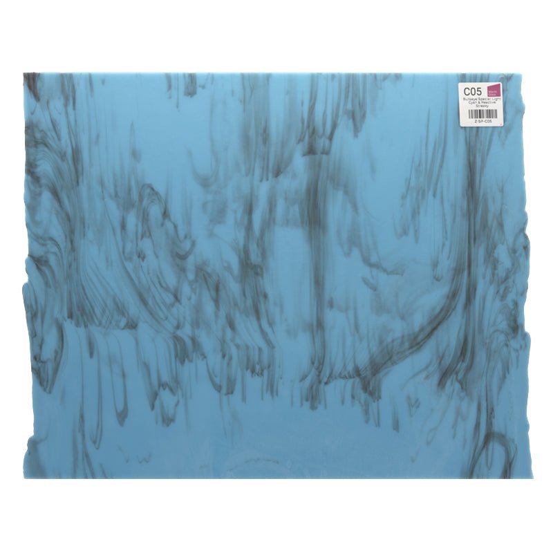 Bullseye Special: Light Cyan & Reactive Streaky - Warm Glass