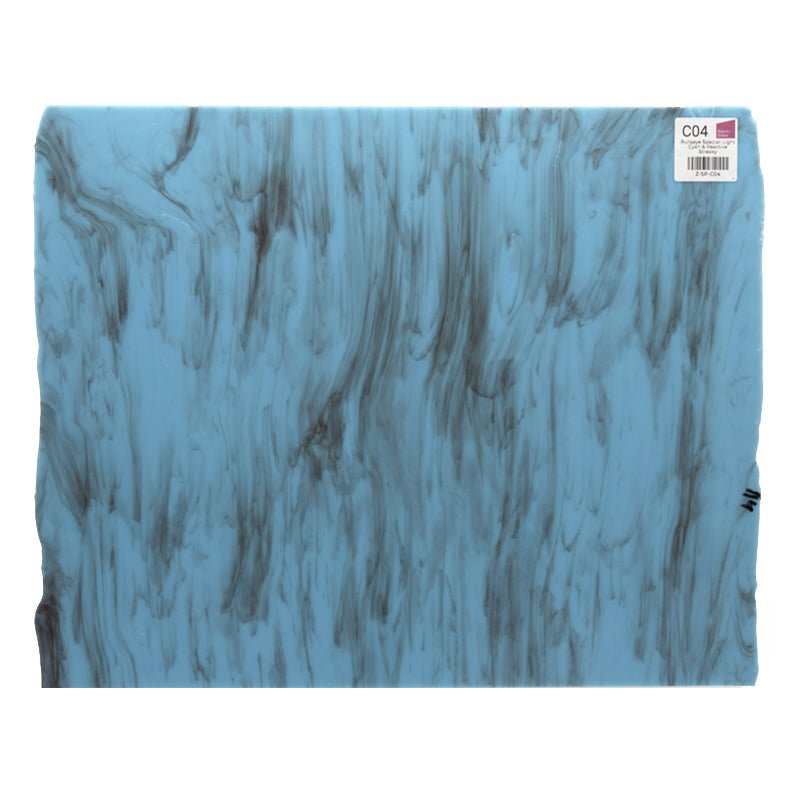 Bullseye Special: Light Cyan & Reactive Streaky - Warm Glass