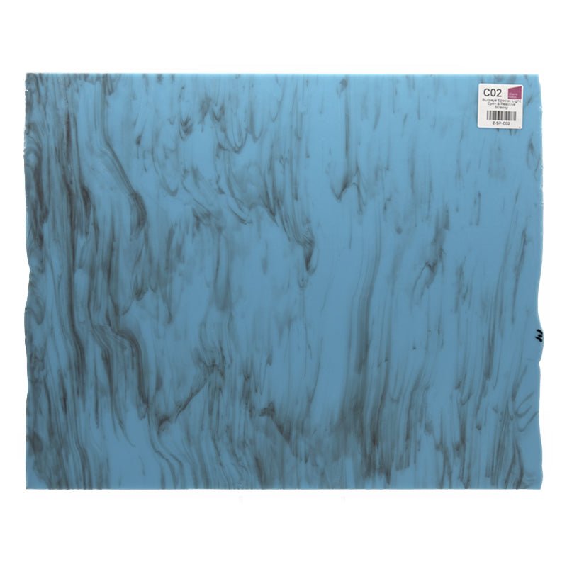 Bullseye Special: Light Cyan & Reactive Streaky - Warm Glass