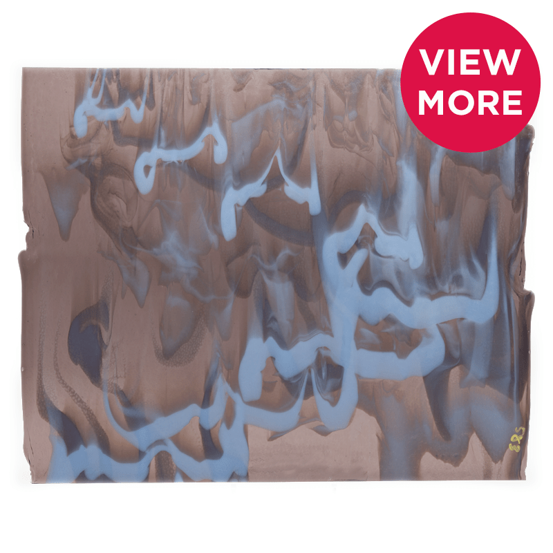 Bullseye Special: Light Violet & Periwinkle Graffiti - Warm Glass