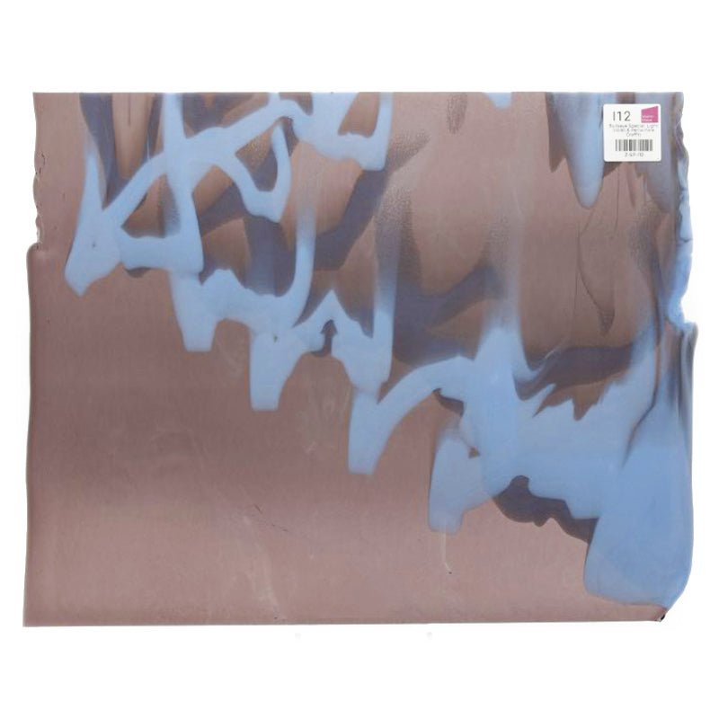 Bullseye Special: Light Violet & Periwinkle Graffiti - Warm Glass