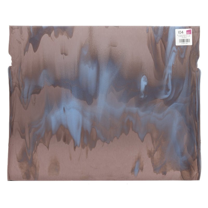 Bullseye Special: Light Violet & Periwinkle Streaky - Warm Glass