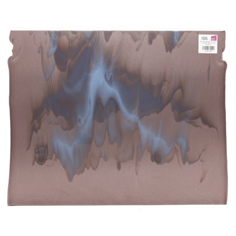Bullseye Special: Light Violet & Periwinkle Streaky - Warm Glass
