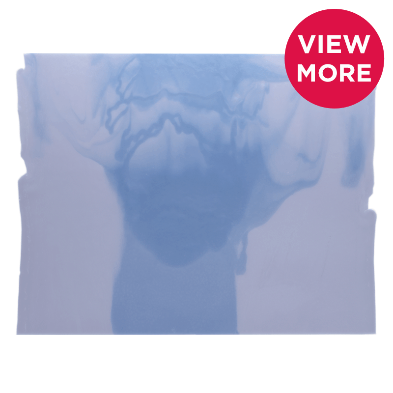 Bullseye Special: Neo - Lavender Opal & Periwinkle Cascade Infusion - Warm Glass