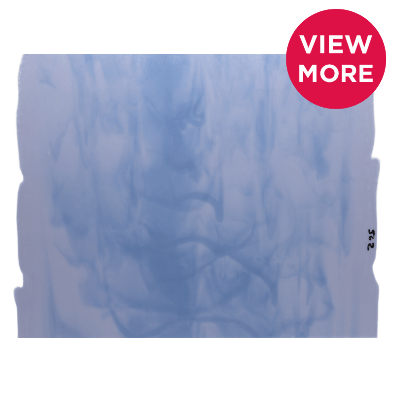 Bullseye Special: Neo - Lavender Opal & Periwinkle Infusion - Warm Glass