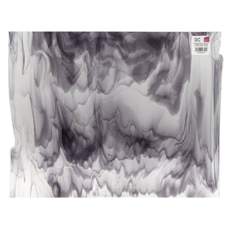 Bullseye Special: Opaline & Deep Royal Purple Streaky - BOTTOM B - Warm Glass