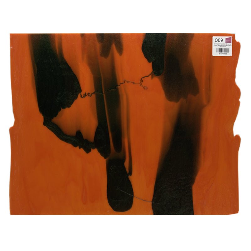 Bullseye Special: Orange Opal & Aventurine Green Windows - Warm Glass