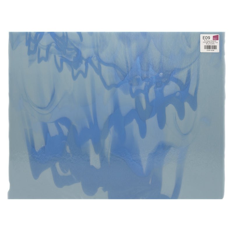 Bullseye Special: Powder Blue & True Blue Graffiti - Warm Glass