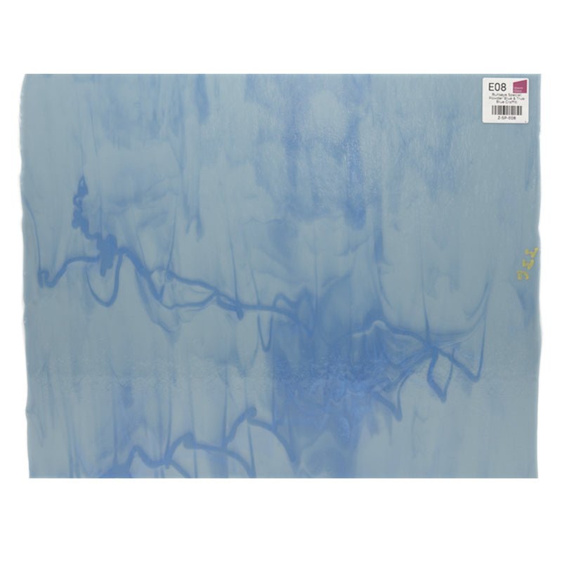 Bullseye Special: Powder Blue & True Blue Graffiti - Warm Glass