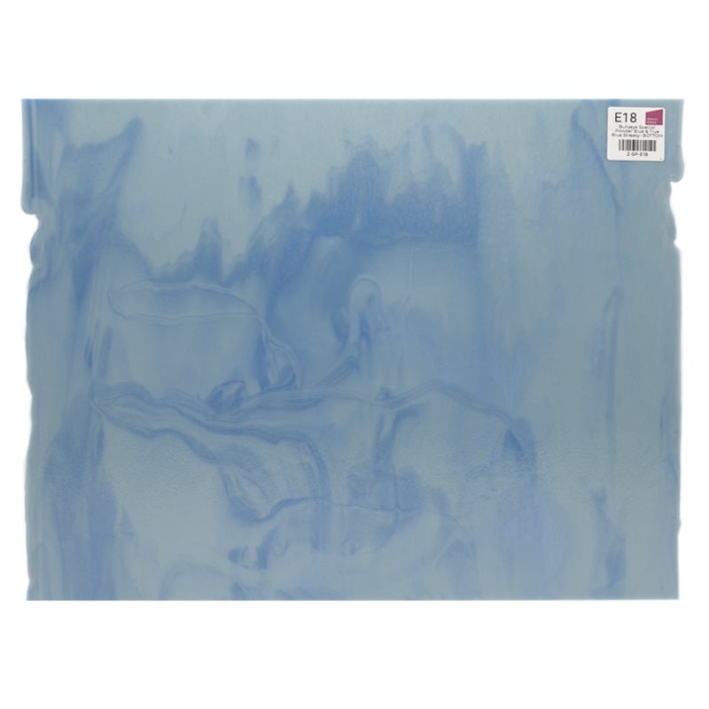Bullseye Special: Powder Blue & True Blue Streaky - BOTTOM - Warm Glass