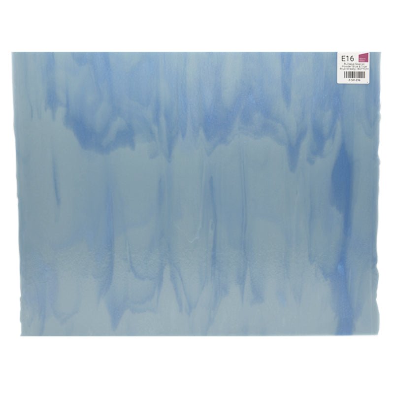Bullseye Special: Powder Blue & True Blue Streaky - BOTTOM - Warm Glass
