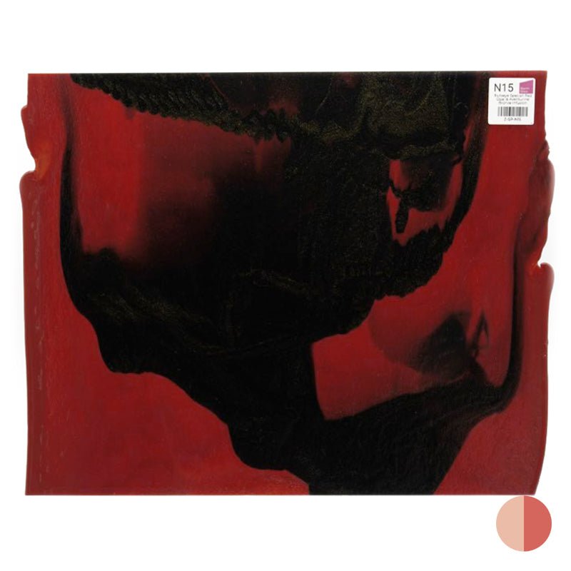 Bullseye Special: Red Opal & Aventurine Bronze Infusion - Warm Glass