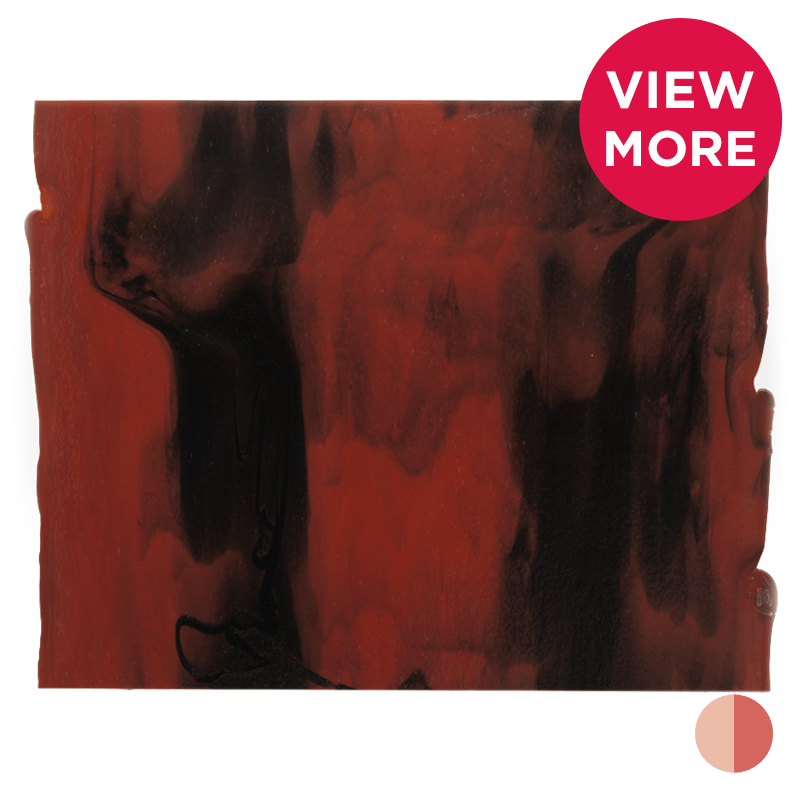 Bullseye Special: Red Opal & Aventurine Bronze Infusion - Warm Glass