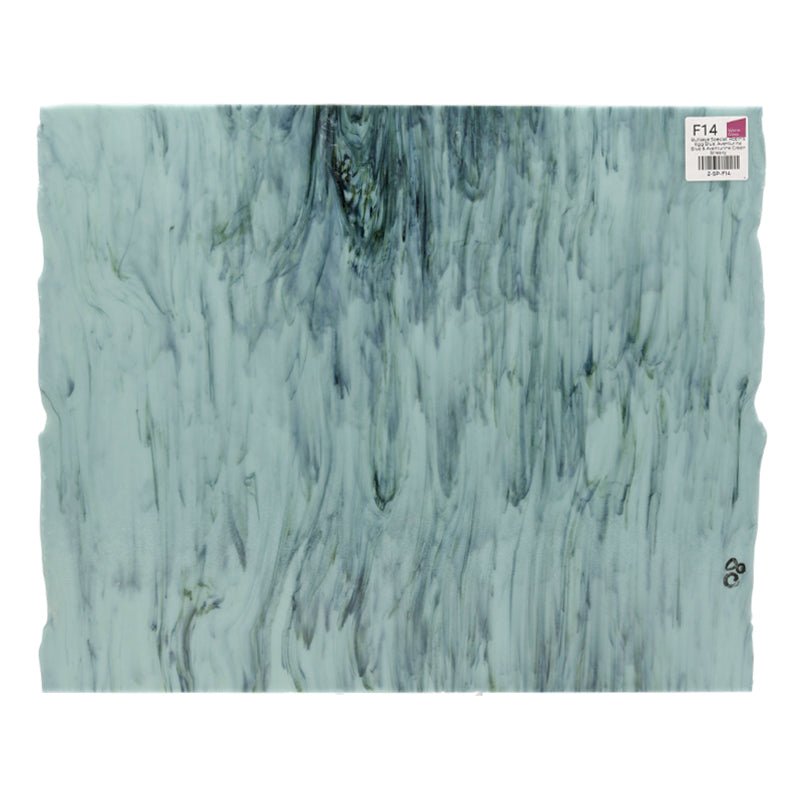 Bullseye Special: Robin's Egg Blue, Aventurine Blue & Aventurine Green Streaky - Warm Glass