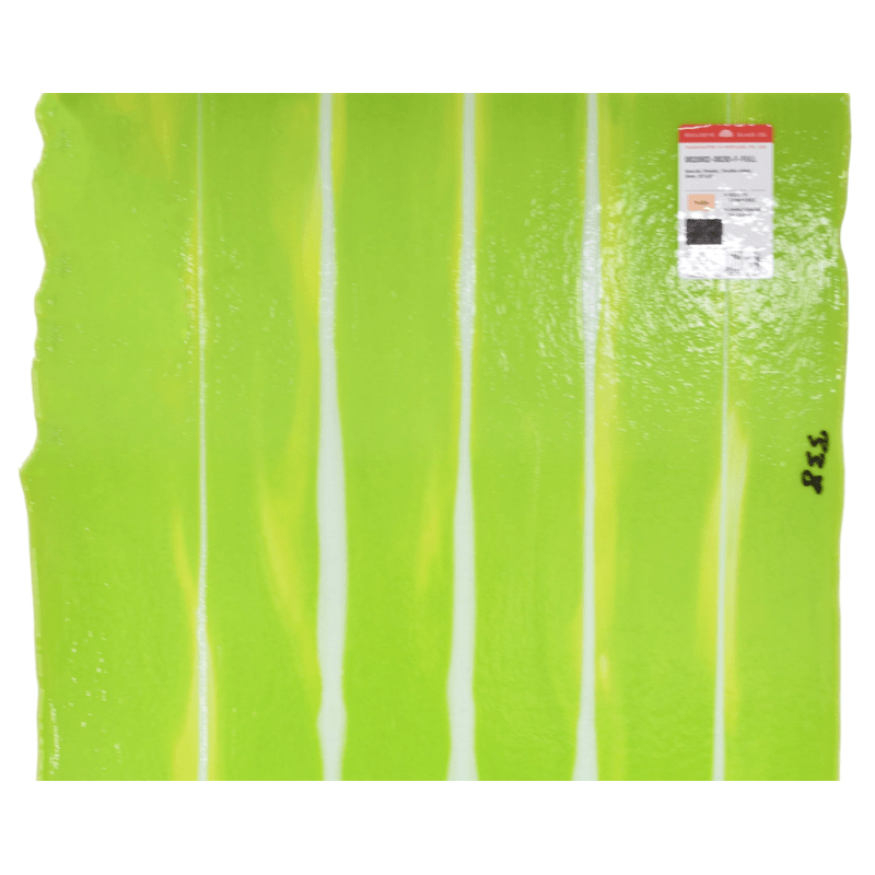 Bullseye Special: Spring Green Opal & White Squiggle - Warm Glass