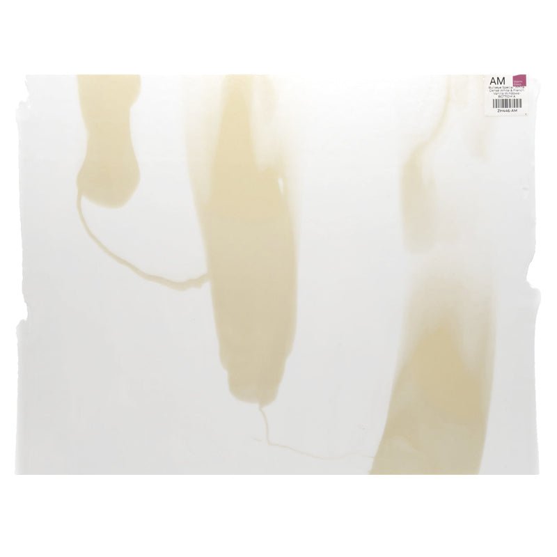 Bullseye Special: White, Dense White & French Vanilla Windows - BOTTOM A - Warm Glass