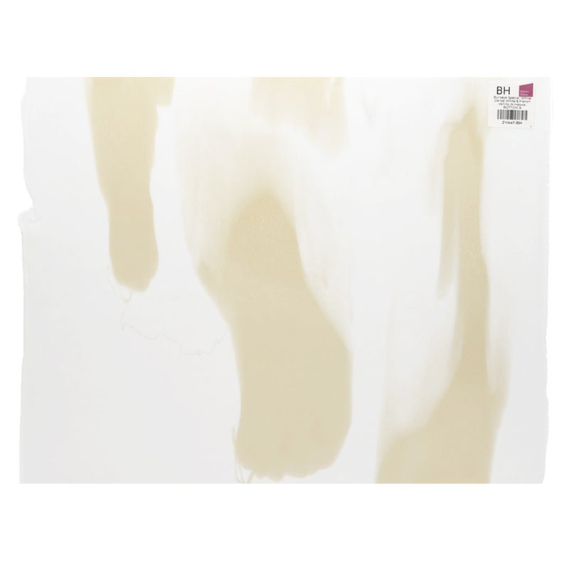Bullseye Special: White, Dense White & French Vanilla Windows - BOTTOM B - Warm Glass