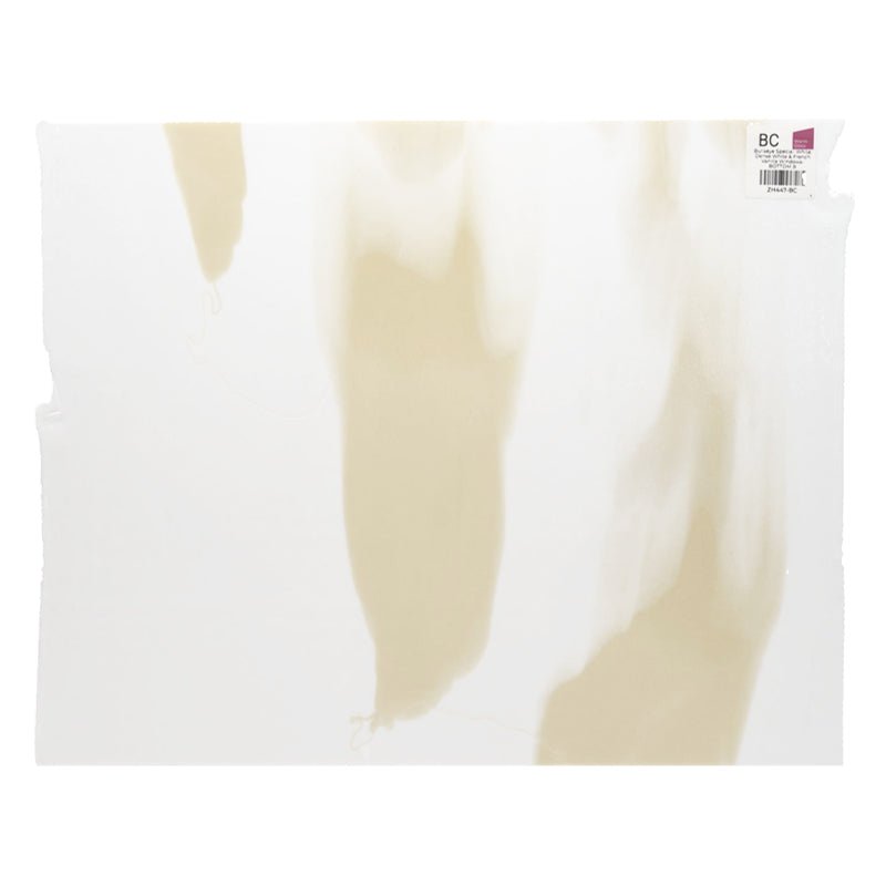 Bullseye Special: White, Dense White & French Vanilla Windows - BOTTOM B - Warm Glass