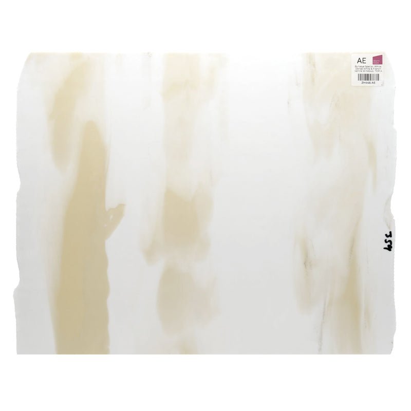 Bullseye Special: White, Dense White & French Vanilla Windows - TOP A - Warm Glass