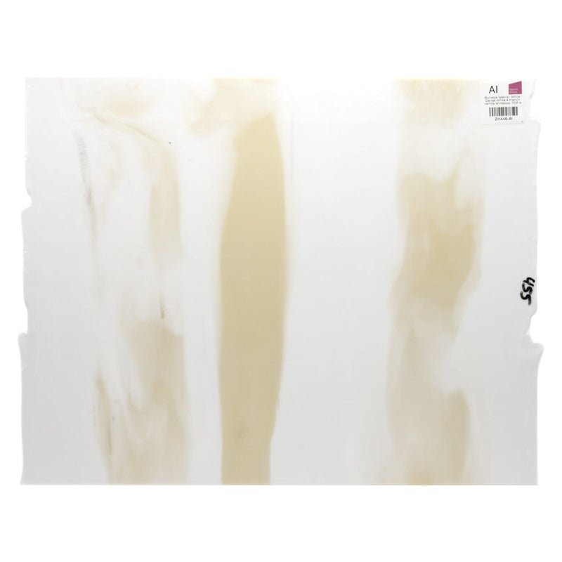Bullseye Special: White, Dense White & French Vanilla Windows - TOP A - Warm Glass