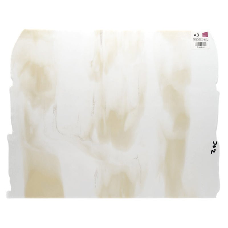 Bullseye Special: White, Dense White & French Vanilla Windows - TOP A - Warm Glass