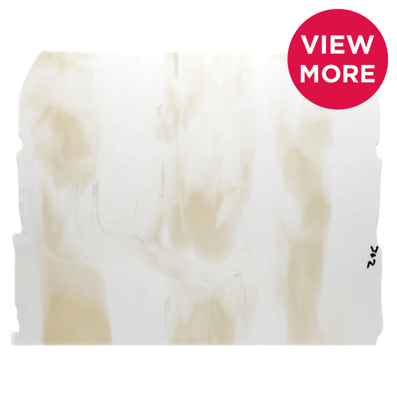 Bullseye Special: White, Dense White & French Vanilla Windows - TOP A - Warm Glass